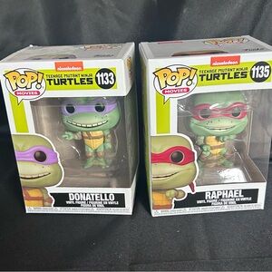 Funko Teenage Mutant Ninja Turtles Donatello and Raphael Figures